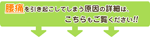 腰痛を引き起こしてしまう原因の詳細はこちらもご覧ください！